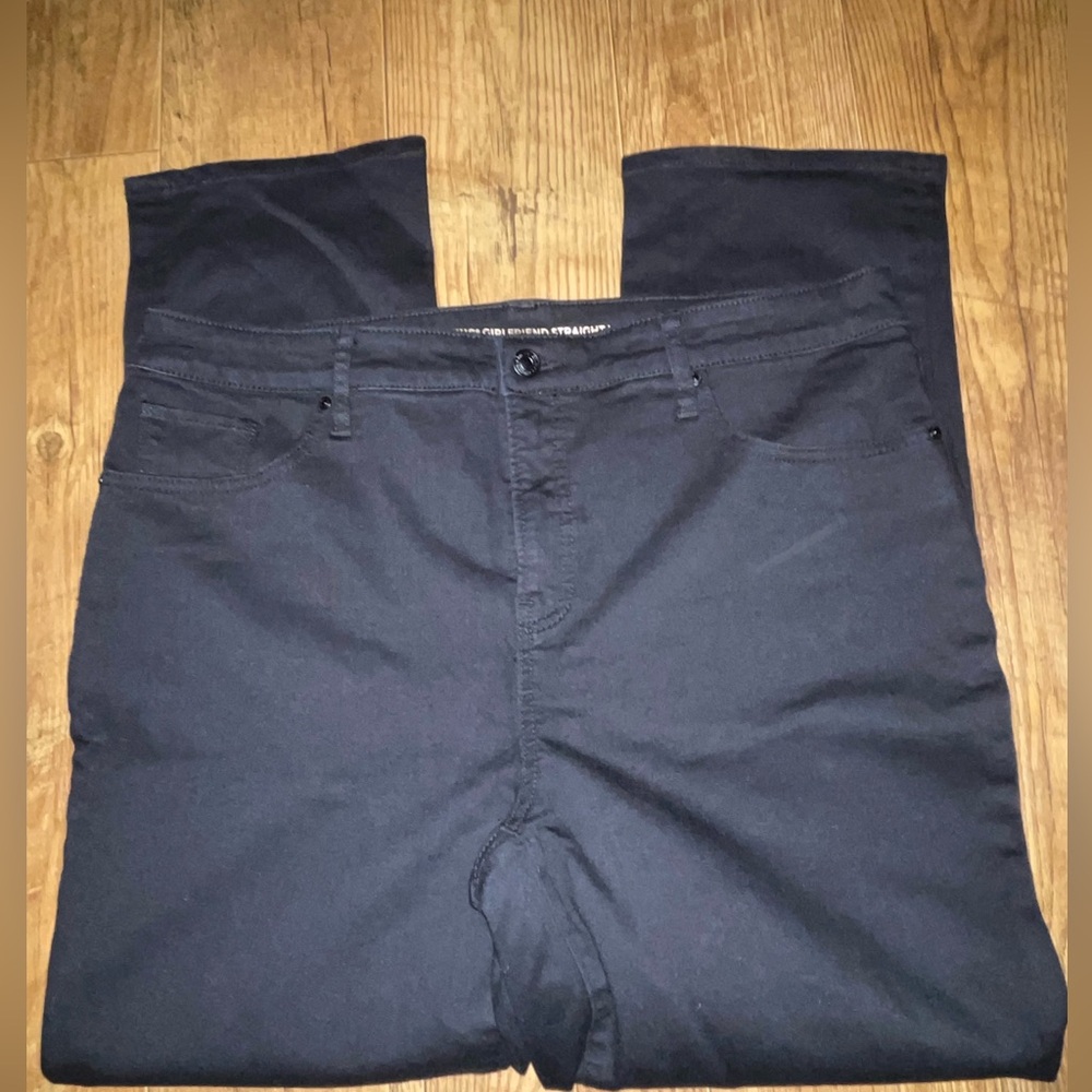 Chico's Girlfriend Straight Black Jeans
